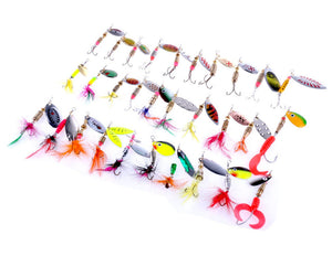 30pcs Artificial Fishing Lure Fishing tackle Minnow fishing Lures Swimbaits Jig Head Soft Lure Fly Fishing Bait Pesca