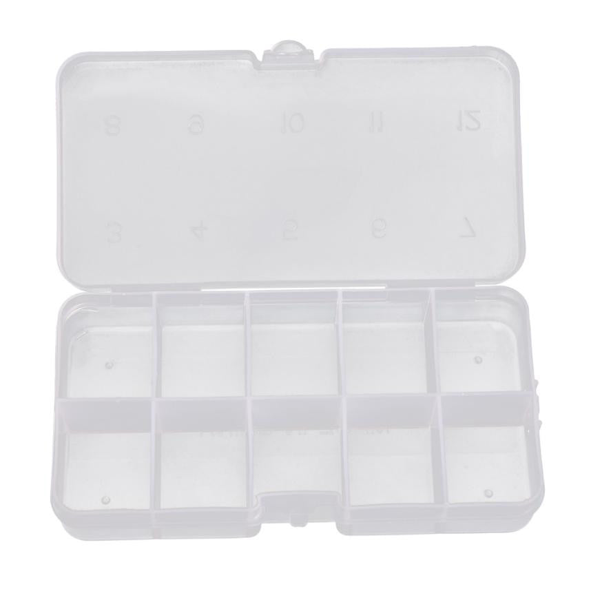Fishing Box 10 Compartments Transparent Visible Plastic
