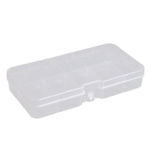 Fishing Box 10 Compartments Transparent Visible Plastic