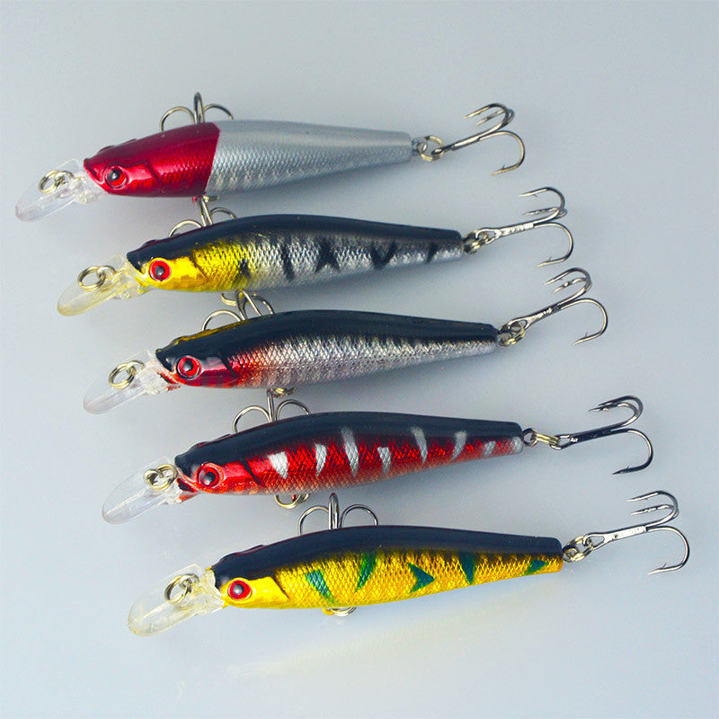 MUQGEW 5pc fishing bait  3d eyes  fishing bait fly fishing artificial minnow life bait