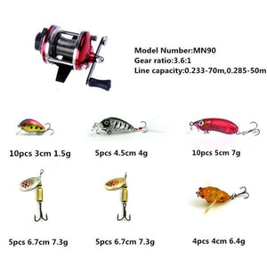 40PC lifelike Fishing Lures 4 different Models Fishing Tackle +1PC Fis – Fishing World Shop