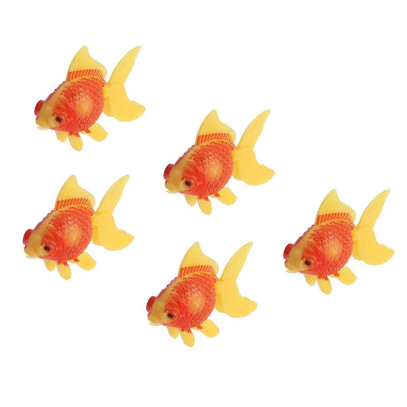 5 Pcs Plastic Artificial Fish Decorative Lifelike Fishes for Aquarium Creative Home Party Fish Tank Landscape Ornament